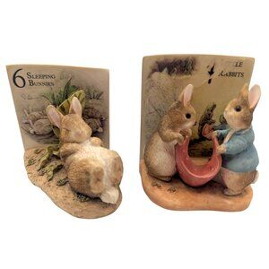 1997 The World of BEATRIX POTTER "6 Sleeping Bunnies" Figurine  plus bonus one